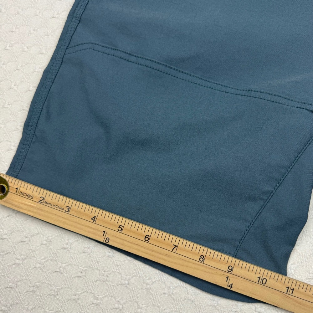 Prana Zion Stretch Outdoor Shorts Mens 32 Blue Cargo Standard Fit 8" Hiking - Picture 7 of 14